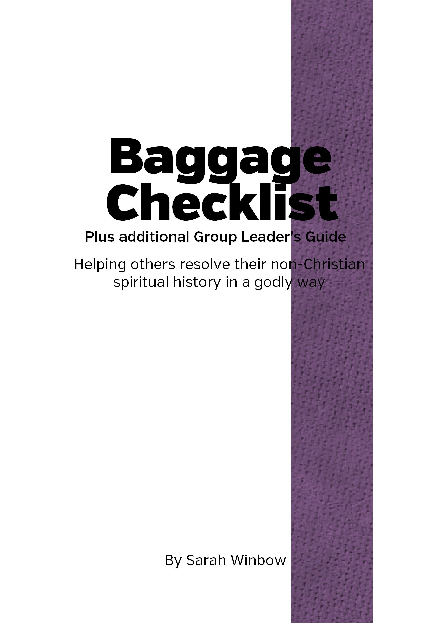 Cover DG Baggage Checklist for web 2018